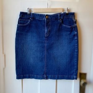 Style & Co Denim Knee Length Skirt